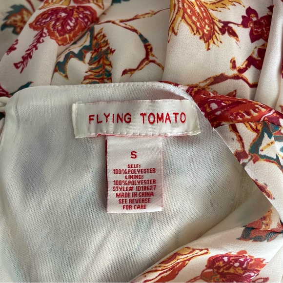 Flying Tomato Long Sleeve Flutter Sleeve Wrap Mini Dress - Picture 7 of 9